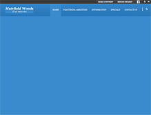 Tablet Screenshot of muirfieldwoodsapartments.com